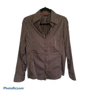New York and Co. Striped Button Down
